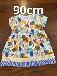 RAG MART ワンピース 90cm フルーツ柄のサムネイル