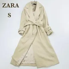 ZARA ザラ MANTECO マンテコ ロング ガウンコート ベージュ S