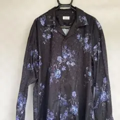 JUNRED 長袖シャツ 花柄 ブラックのサムネイル