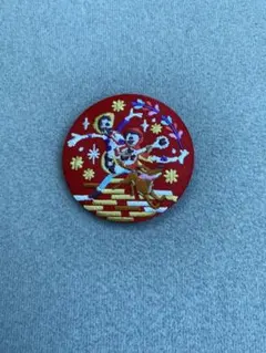 ディズニー刺繍缶バッチ　リメンバーミー