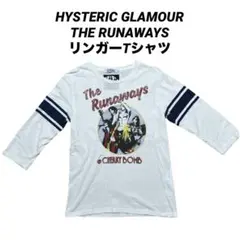 ヒステリックグラマー THE RUNAWAYS プリントリンガーTシャツ