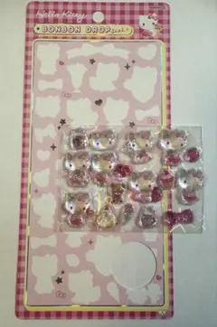 正規品　ハローキティ ボンボンドロップシール　　ピンク　お裾分け