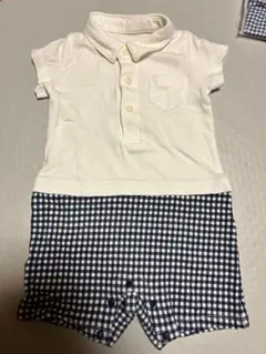 未使用　ユニクロ　ロンパース 襟付き　80サイズ