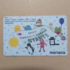 manaca デビュー 記念 マナカ 台紙付き manacaデビュー記念デザイン manacaデビュー記念デザイン 記念
