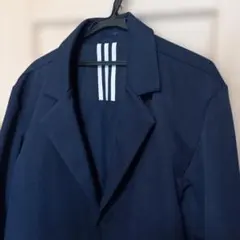 美品　adidas　アディダス　ネイビーチェスターコート