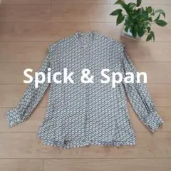 極美品☆日本製【Spick & span】モノグラムブラウスのサムネイル