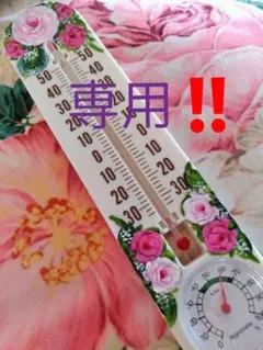 ビビ様専用‼️　目安計　薔薇トールペイント