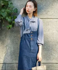 値下げ　アーバンリサーチロッソ　デニム　サロペットスカート　ワンピース