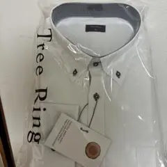 Tree Ring ホワイト ワイシャツ 3L