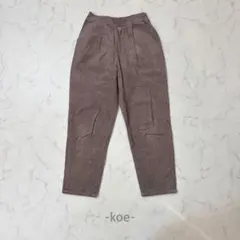 koe/テーパードパンツ/M-L/グレージュ/コーデュロイ/カジュアル/楽ちんのサムネイル