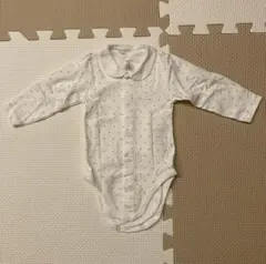 プチバトー　襟付きロンパース　6m67 水通しのみ