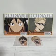 一番くじ ハイキュー 月島蛍 山口忠 アクリルチャーム 色紙