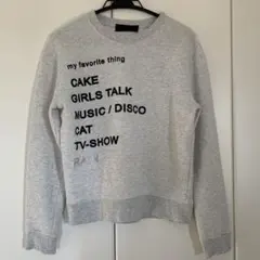 トレーナー　グレー　ロゴ　シンプル　ジーナシス