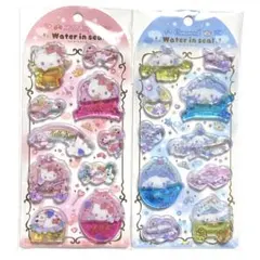 サンリオ ウォーターインシール キティちゃん　シナモロール 2種セット