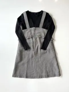 SERAPH (F.O.kids)チェック柄サロペットワンピース