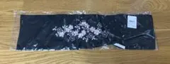 刺繍半衿 桜 黒