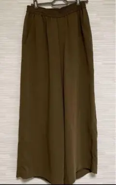 お値下品　コムサ系列　フルレングス　ワイドストレートパンツ　ガウチョパンツ