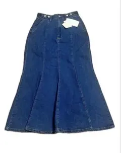 新品　デニムマーメイドスカート ロングスカート フレアスカート