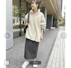 スピックアンドスパン ウォッシャブルストレッチタイトスカート 黒