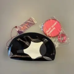MARY QUANT ポーチ ブラック・ホワイト・グレー