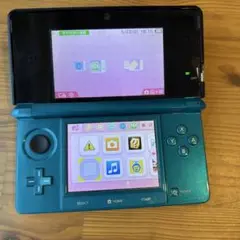 ニンテンドー3DS カセット　充電器付き青 本体 動作確認済み