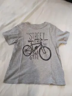 【美品】Polo Ralph Lauren グレー Tシャツ 4/4T 自転車