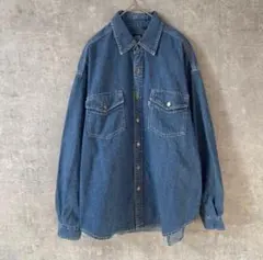 90s Levi's SILVER TAB デニムシャツ タテ落ち　専用ボタンM