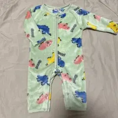 しまむら ミモランド 恐竜 総柄 ロンパース 70cm 80cm 新品 未使用