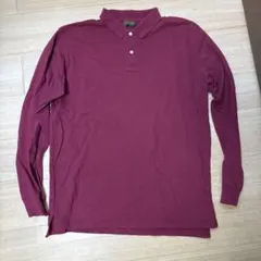 ワインレッド　ポロシャツ　L