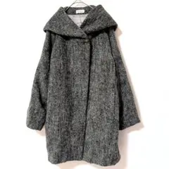 LEPSIM レプシィム フーデットシャギーコート グレー L