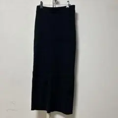 リブニットIラインスカート