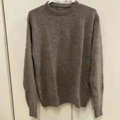 無印良品　ミドルゲージクルーネックセーター　長袖　ブラウン　M