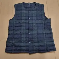 UNIQLO ULTRA LIGHT DOWN ダウンベスト M　チェック柄