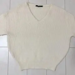 INGNI イング シャギーニット Vネック アイボリー