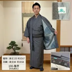 本場大島紬 反物 地球印 地球マーク アンサンブル 西郷柄 - メルカリ