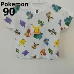 【90】Pokemon　ポケモン　半袖　Tシャツ　ピカチュウ
