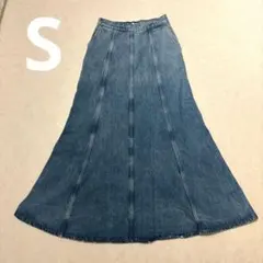 ZARA デニム フレアスカート S