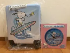 スヌーピー 当りくじ　スーツケース　壁掛け時計　2種セット　サンリオのサムネイル