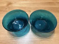 甲斐マロン様専用　倉敷ガラス深鉢　2客セット