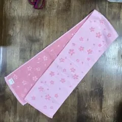 Ring Star タオルマフラー 桜柄 ピンクのサムネイル