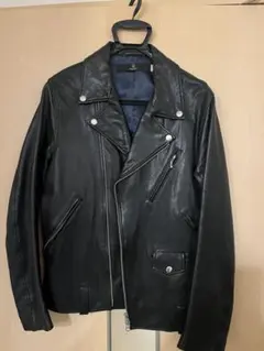 ユナイテッドアローズ　レザージャケット　ダブルライダース　やぎ皮