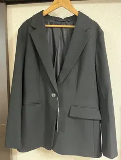 新品 GU ウォッシャブル ジャケット ブラック XL