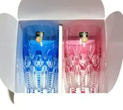 HOYA クリスタルカットグラス 2個セット