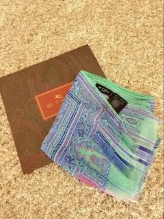 エトロ　ストール　ペイズリー