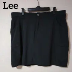 Lee【16/XL相当】 スコート インナーパンツ付 ストレッチ ブラックのサムネイル