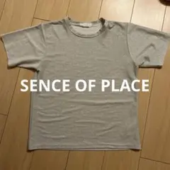 SENSE OF PLACE ラメ半袖Tシャツ シルバーのサムネイル