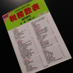 税務数表 2020