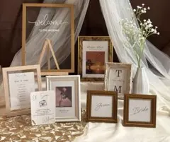 ウェルカムスペース　ウェルカムボード　ゴールドフレーム　人気セット　すぐ発送