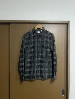 Levi's ブラック系チェック ネルシャツ M