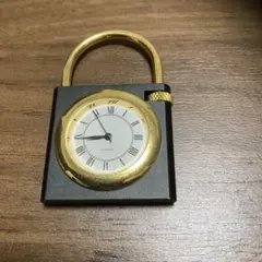 Harrods ハロッズ ミニ置き時計 ゴールドクオーツ ロンドン土産ケース